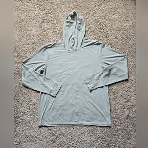 Free Fly Hooded Shirt Mens L Lightweight Green